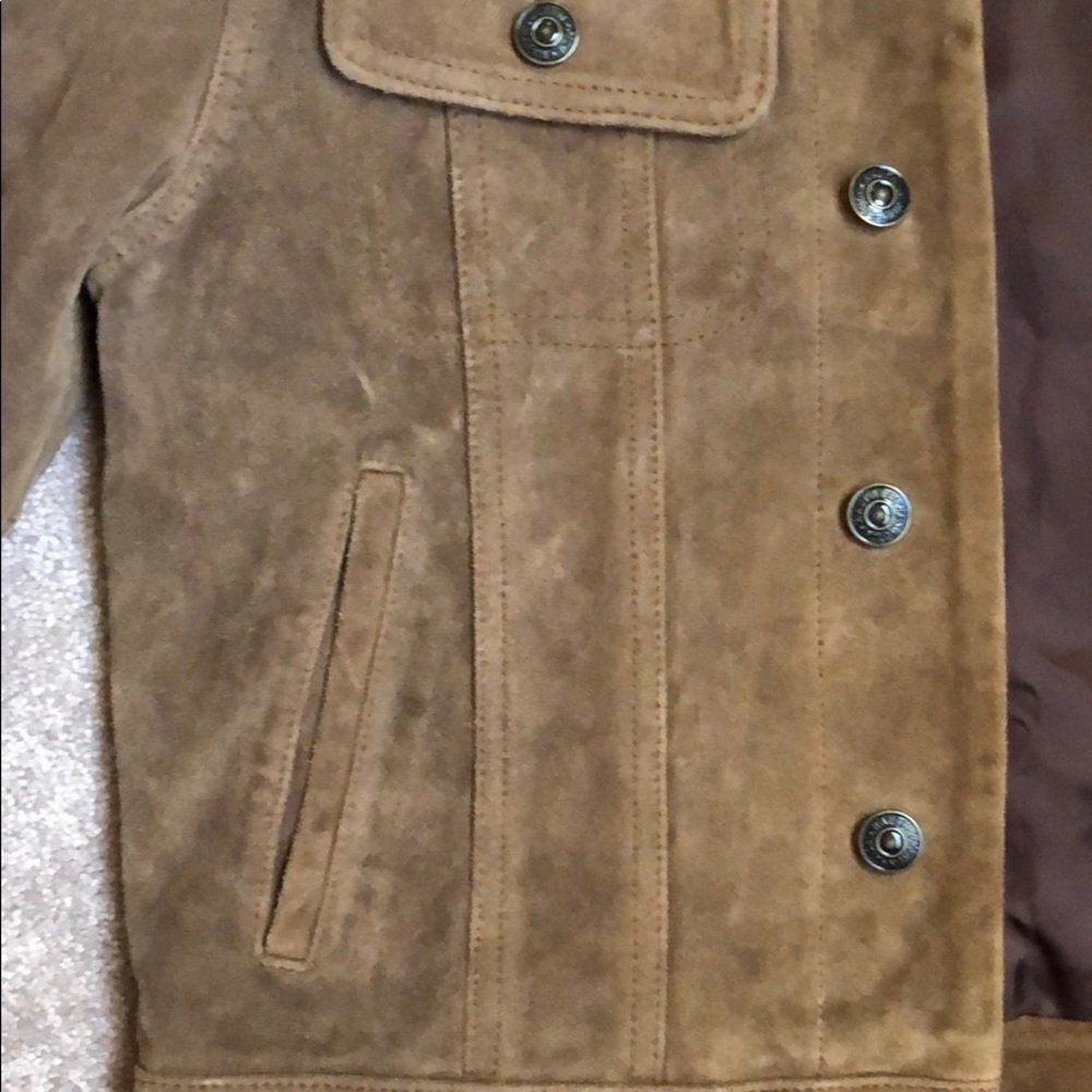 LIKE NEW RALPH LAUREN BROWN CROPPED JACKET - Picture 7 of 13